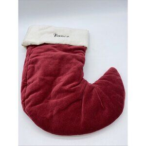Pottery Barn Vance Mini Velvet Holiday Jester Elf Stocking Monogrammed Xmas